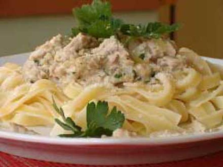 Makaron z tuńczykiem