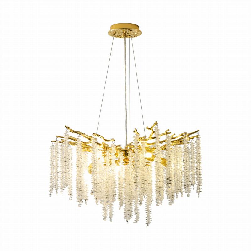 Kryształowe oświetlenie w domu