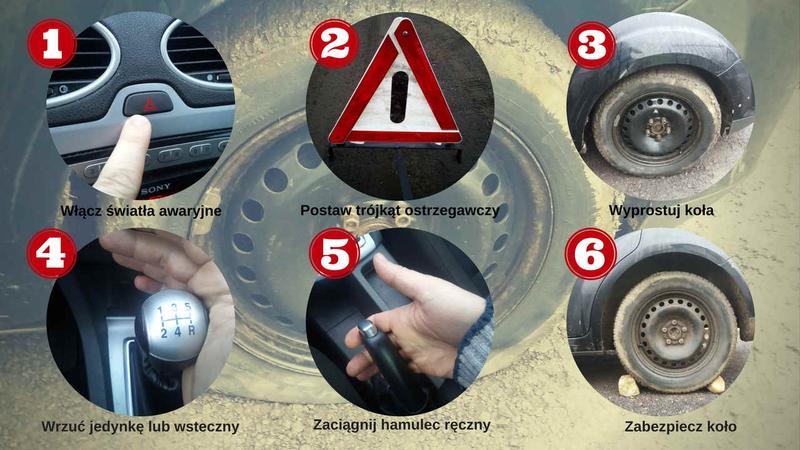 Bezpieczeństwo podczas wymiany koła